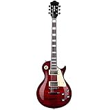 Les Paul 40 Inch Electric Guitar Kit for Beginner, Intermediate & Professional Guitar, Mahogany Solid Body & Neck Guitar, Chrome Humbucker Pickups with Bag (Red)