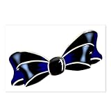 CafePress Black Silk Bow Postcards (Package of 8), 6"x4" Glossy Print Note Card