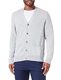 Amazon Essentials Men's Cotton Cardigan Sweater, Light Grey Heather, M