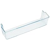 SPARES2GO Fridge Door Lower Shelf Tray compatible with Logik LFC50B14 LFC50S12 LFC50W19 LUL50S13 (390 x 95 x 95mm)