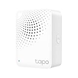 TP-Link Tapo Smart Hub with Built-in Chime, REQUIRES 2.4GHz Wi-Fi, Reliable Long-Range Connections Sensors, Sub-1G Low-Power Wireless protocol, Connect up to 64 devices. H100, White
