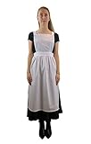 Brigitta Ladies Pinafore Apron white