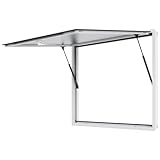 VEVOR Concession Window for Food Truck, 48"x36" Aluminum Alloy Food Truck Service Window, Up to 85 Degrees Stand Serving Window with Awning Door & Drag Hook, for Food Trucks Concession Trailers