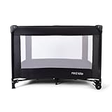 Red Kite Black Sleep Tight Travel Cot, Black