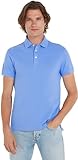Tommy Hilfiger Men’s Short Sleeve 1985 Slim Fit Polo Shirt, Blue (Blue Spell), L