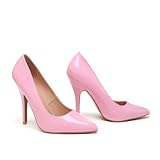Gizelle Women Stiletto High Heel Pointed Pumps Ladies Party Clubbing Work Court Shoes Size 3-12 (10 UK, Pink Patent)