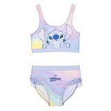 CERDÁ Life's Little Moments Girls' Two-Piece Bikini | Comfortable and Durable Stitch Swimsuit for Beach and Pool Girls, Multicoloured, 12 Years