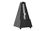 Wittner Metronome Taktell Pyramid Shape System Maelzel Series 845 - Plastic casing - Without bell - Black - Mechanicaly wound - No batteries required - Made in Germany