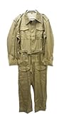 Replica British Army WW2 Denim Tank Suit Kay Canvas Overall Coverall Military (Khaki, XL)