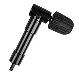 Right Angle Drill Attachment, 0.8-10mm Right Angle Bend Extension Keyless Drill Chuck Converter Adapter for Tight Corner Workspace
