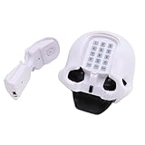 Annadue Skull Landline Telephone, Clear Sound Corded Desk Phone with Redial Function, Unique Gothic Home Decor Office Phone, Plug and Play (White)