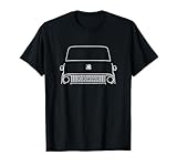 Bedford TK classic lorry wagon white outline graphic T-Shirt