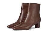 LAUREN Ralph Lauren Women's Willa Burnished Leather Bootie, Dark Mahogany, 2.5 UK