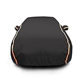 Sedan Full Car Cover for Honda Brio 2011,All-Weather Outdoor Covers with Storage Bag and Gloves,Custom Car Dust Cover Waterproof Sun Rain Snow UV Protection