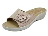 FlyFlot T5 B22 6E Beige Woman Slipper, beige, 7 UK