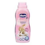 Artsana Chicco Sensitive Flowers Delicate Concentrated Softener for All Baby Garments, Hypoallergenic Without Dyes, 0+ Months, 750ml