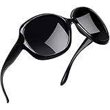 Joopin Fashion Oversized Sunglasses for Women, 100% UV Protection Large Frame Women Sunglasses Polarised Ladies Sun glasses (Elegant Black)