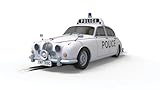 Scalextric Cars - C4420 Jaguar MK2 - Police Edition - Toy Slot Car for use Race Tracks or Set - Small Kids Gift Ideas for Boy/Girl Ages 5 Accessories, White