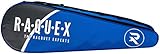 Raquex Racket Bag - for 1, 2 or 3 Squash or Badminton Racquets - Great British Design