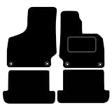 Lusso Floor Carpet Mats for Car | Tailored/Compatible to Fit Audi TT MK2 2006-2014 | with DELUXE Carpet | Front & Rear with Heel Pad | 4-Piece Set (Silver Edging)