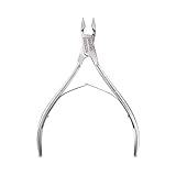 Jestilo Professional Cuticle Nippers Scissors Cutters, Removers Stainless Steel Best Nail Care Tool for Manicure and Pedicure (Silver)