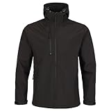 Fort - Holkham Jacket - Extra Large - Black Jacket - Softshell Fabric - Rain Coats for Men - Waterproof Jacket - Comfortable & Durable - Winter Jackets for Men - Mens Winter Jackets