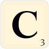 Individual Letter Coaster - Scrabble tile inspired design - Monogram/personalised (C) by Cirrus