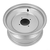 21X7 10 Front Wheel Rim for ATV 10in, Metal Alloy 4 Studs Design, Suitable for Go Kart, Quad Dirt Bike, Ride On Mower, Built for Performance
