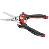 Facom Multi-Purpose Cutting Shears, 980PB, Alloy Steel Blade, Ambidextrous, Classic Style, Polyvinyl Chloride, Aluminium, Gummi, Metal Material