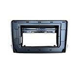 EJUOYO Car Radio Frame Fit For Peugeot 208 2008 2014-2018 10.1 Inch Car Radio Fascias 2 Din Head Unit Panel Dash Frame Instal Dash Kit
