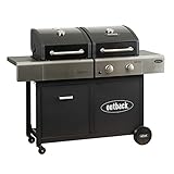 Outback 2 Burner Dual Fuel Gas BBQ Grill - Black