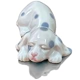 MTME Porcelain Figurines, Sleeping Dog, Memorabilia, Sculpture Home Decor (D)