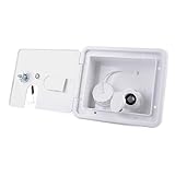 iplusmile Rv Water Inlet Case Integrated Box Sturdy White Design for Campervan Accessories Motorhome Parts and Trailer Use