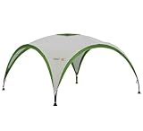 Coleman Gazebo, Event Shelter for Garden and Camping, Sturdy Steel Poles Construction, Large Tent, Portable Sun Shelter with Protection SPF 50, White/Green, XL - 4.5 x 4.5 m