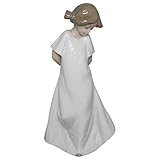 NAO Porcelain Figure So Shy in Gloss and Pastel Tones. Decorative Porcelain Girl Figure.