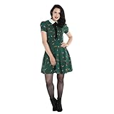 Hell Bunny Vixey 1960's Fox Print Vintage Retro Style Short Dress - Brown (3XL)