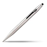CROSS Tech2 Chrome Ballpoint Pen with Stylus incl. Premium Gift Box – Refillable Medium Ballpen