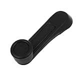 sourcingmap 10mm 0.4" Diameter Car Door Window Winder Cranks Handle Lever 11cm Long Black Universal