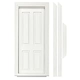 MyTinyWorld Dolls House Miniature Internal White Painted 4 Panel Door