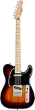 Squier by Fender Affinity Series Telecaster, Electric Guitar, Maple Fingerboard, Black Pickguard, 3 Colour Sunburst, Comes with Free Virtual Lessons