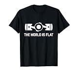 The World Is Flat - Flat Four Boxer Engine JDM Racecar T-Shirt