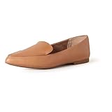 Amazon Essentials Women's Loafer Flat, Camel Faux Leather, 5 UK