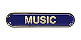 Capricornone Music Gel Domed Blue School Bar Badge