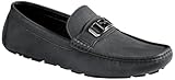GUESS Men's Agaro Driving Style Loafer, Black 001, 10 UK