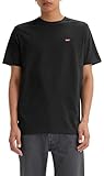 Levi's Men's Ss Original Housemark Tee-Core Chesthit Logo T-Shirt, Stonewashed Black, L