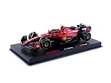 Bburago Formula 1 F1 FERRARI SF-23 With Helmet Sainz (2023) - 1:43 Scale - Die-Cast Replica Collectible Race Car, Black