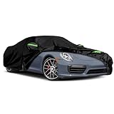 Waterproof Car Cover Replace for 1998-2025 Porsche 911 (991/992/996/997 Series) Carrera 4S/Turbo/GT3/GTS, 6 Layers All Weather Full Car Covers with Driver Door Zipper for Sun Snow Rain Dust Protection