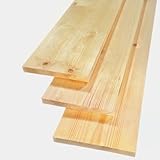 Solid Pine Timber Boards – Smooth Planed Square Edge Wood Planks, 18mm Thick x 165mm Wide, 60 – 190cm Length – Pine Wood for DIY, Fencing, Carpentry, Shelving,and Craft Projects (1, 60cm)