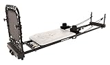 AeroPilates Reformer 435 Foldable Pilates Machine with Flared Foot Bar (Grey)