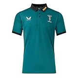 Castore Harlequins Rugby Polo Shirt Women's Blue Travel Training Top (UK, Numeric, 6, Regular, Regular, Blue)